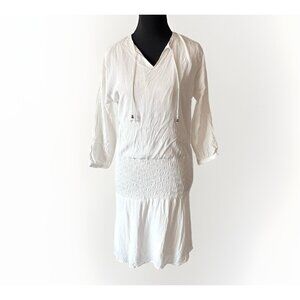 Anine Bing Boho Off White Dress Size XS Minimalist Capsule Neutral